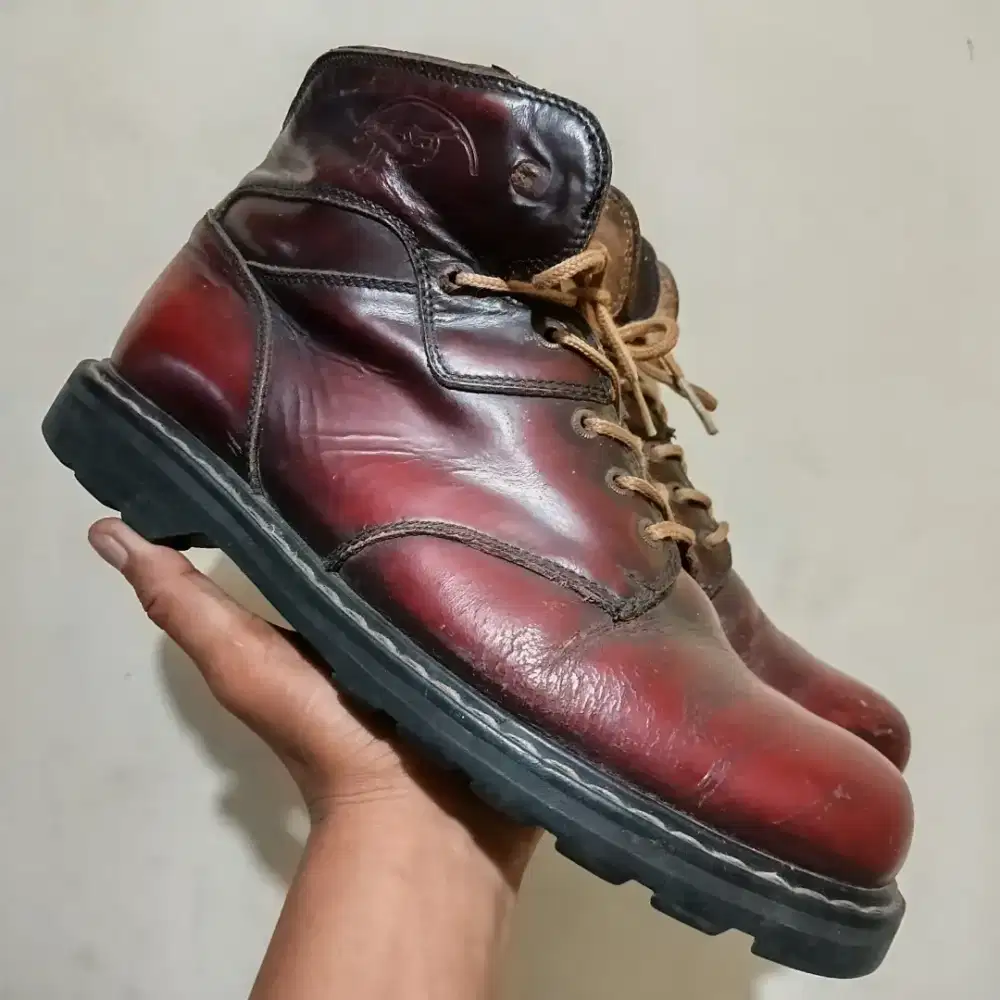Sepatu Boots Kulit Original