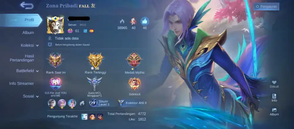 akun ml mobile legends