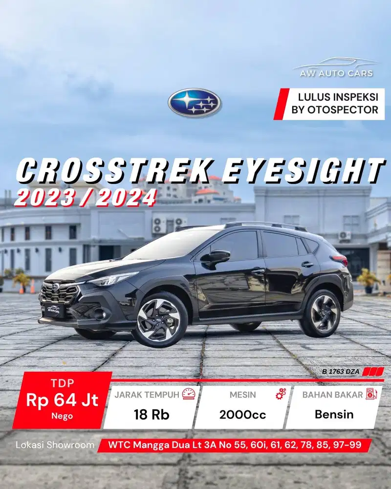 Subaru Crosstrek Eyesight 2024 NIK 2023 XV WRX Impreza Forester 2025