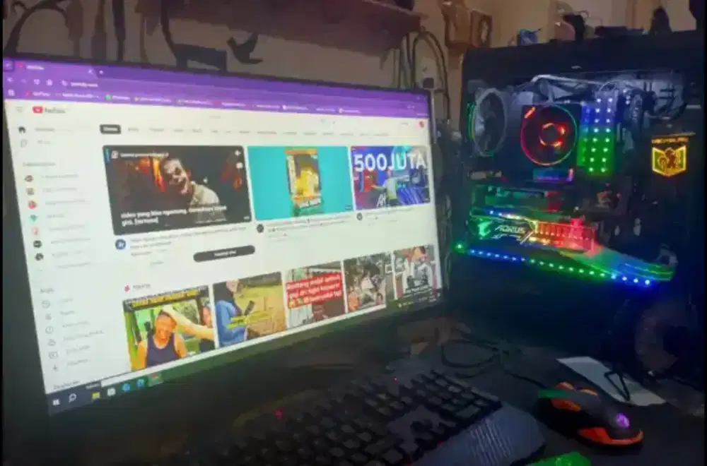 PC GAMING DDR4 RAM 16GB PLUS MONITOR ASUS 180HZ