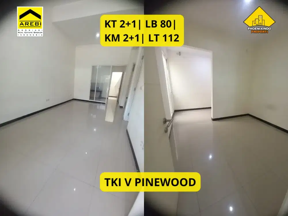 Disewakan Rumah Pinewood Taman Kopo Indah 5 Bandung 2+1 KT | 2+1 KM | Siap Huni |