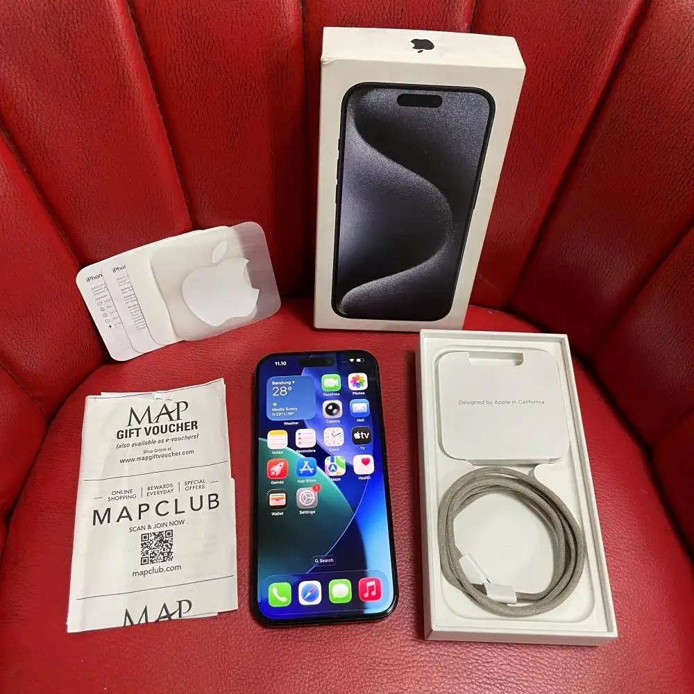 iPhone 15 Pro 256gb Blue Titanium iBox Gigimap ID/A Fullset Original