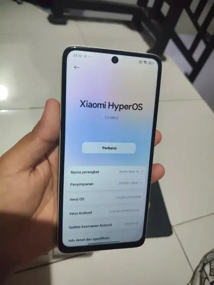 Redmi Note 14 green Fullset mulus