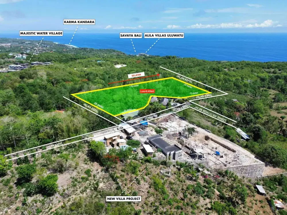 JUAL TANAH PECATU ULUWATU OCEAN VIEW