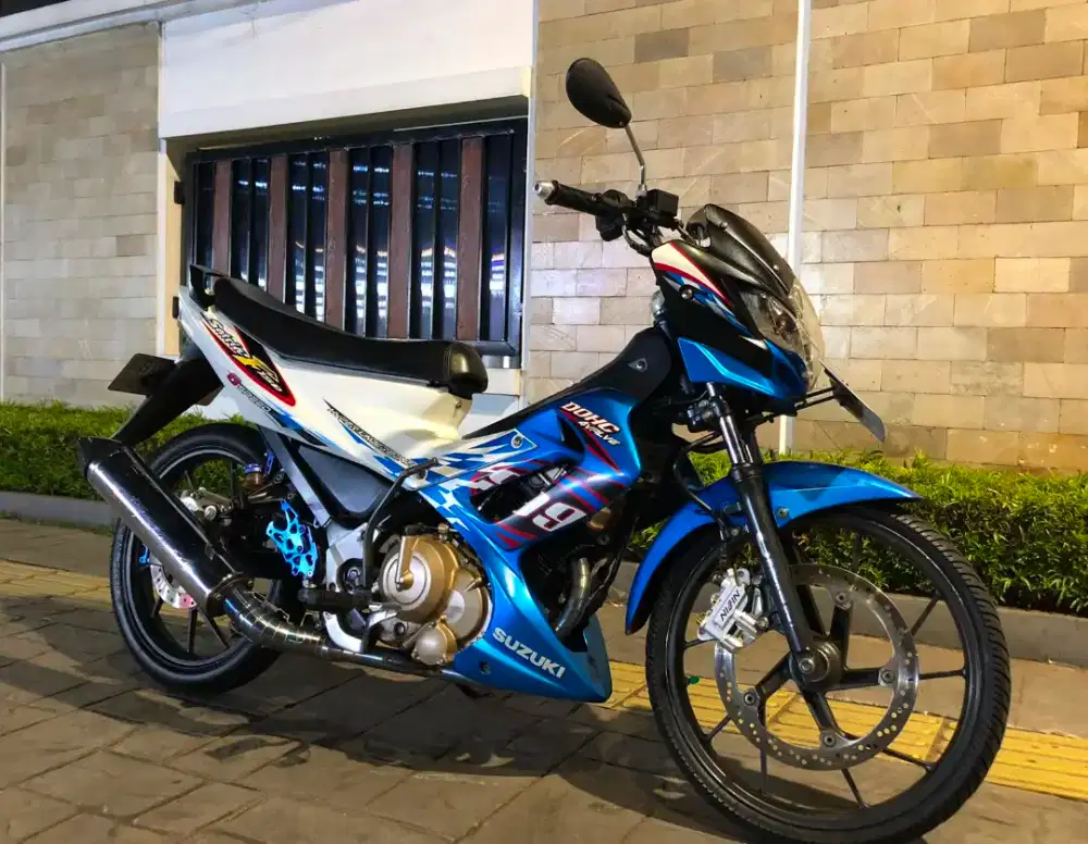 Wts satria fu150 2012 putih biru