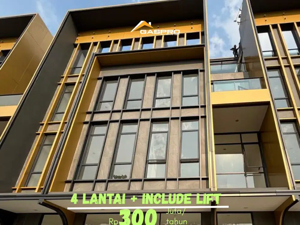 DISEWAKAN RUKO STUDIO LOFT ICONIX BSD CITY 4LANTAI INCLUDE LIFT LOKASI SANGAT PREMIUM