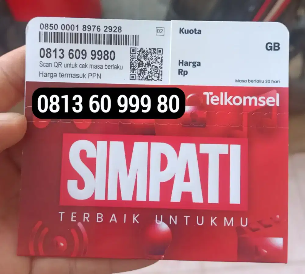 Kartu Perdana Telkomsel Simpati 11 digit nomor cantik