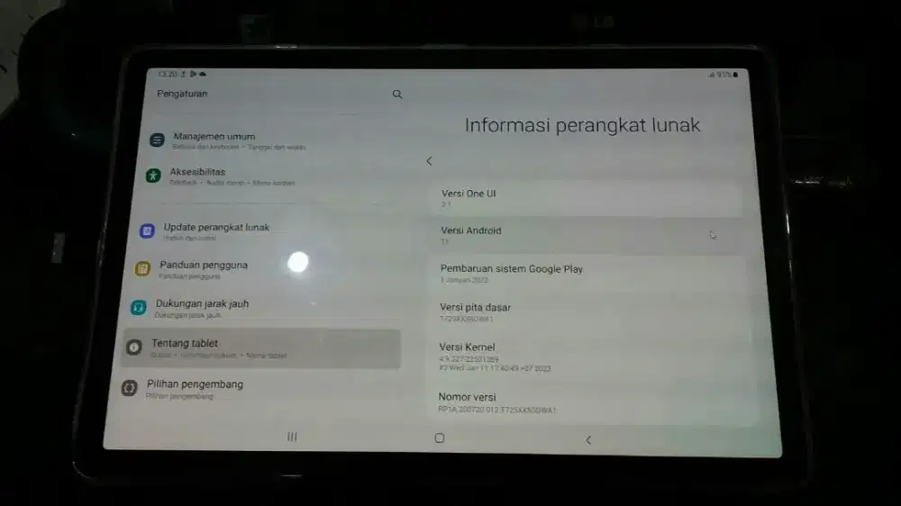 Di jual satu unit Tablet SAMSUNG MINUS