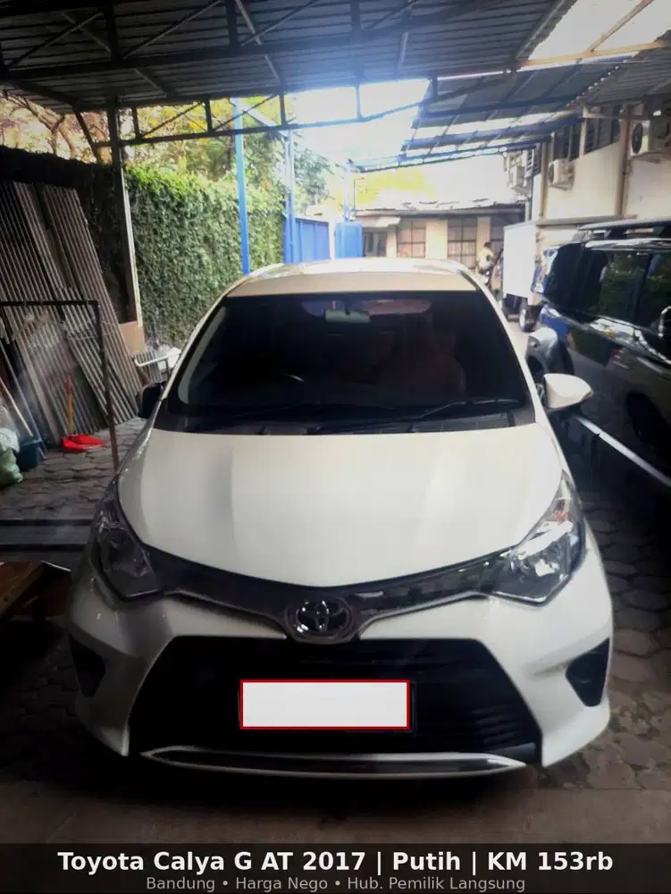 Toyota Calya G AT 2017 Putih Matic Bandung - Siap Pakai, Harga Nego