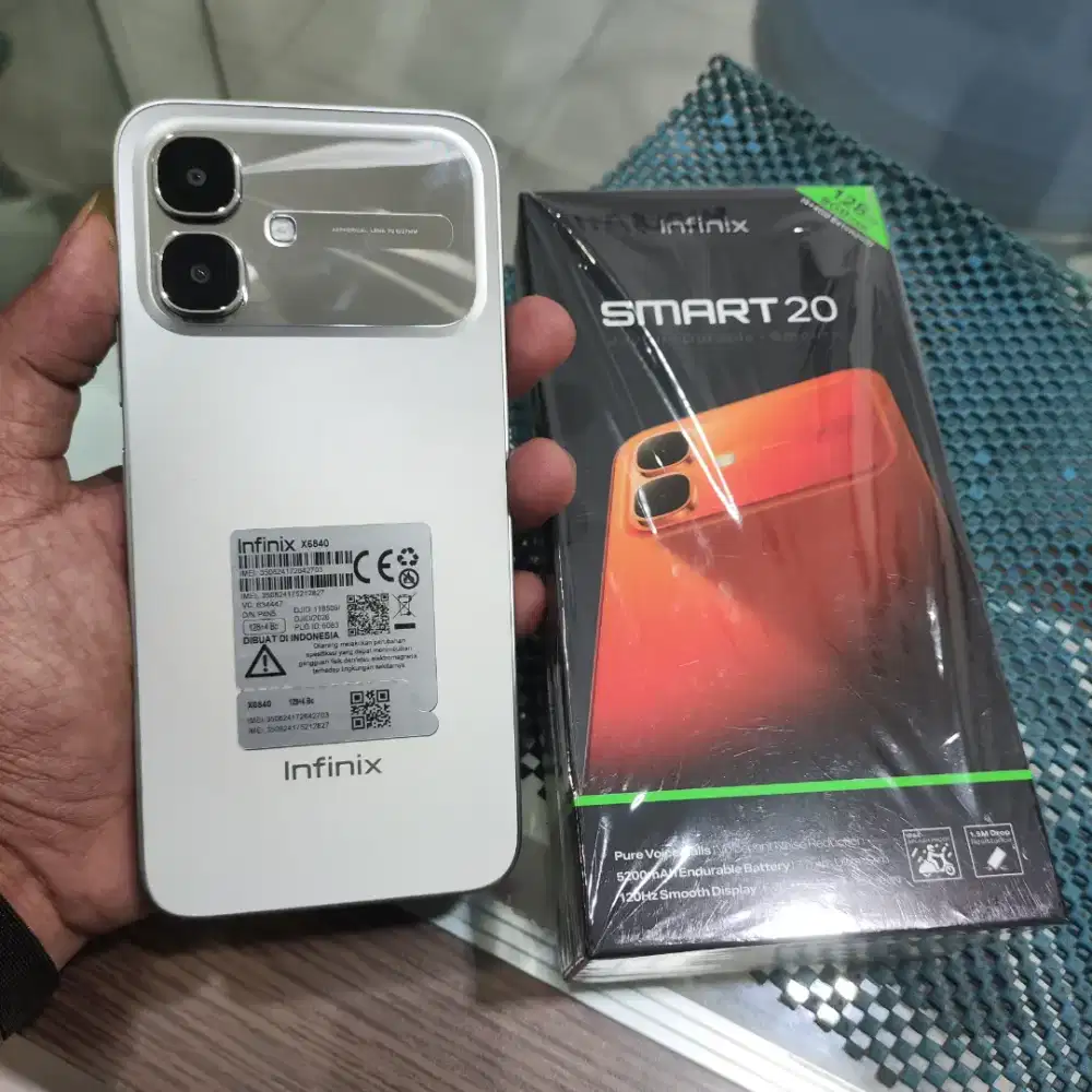 Infinix Smart 20, 4/128Gb Fullset, bisa TT