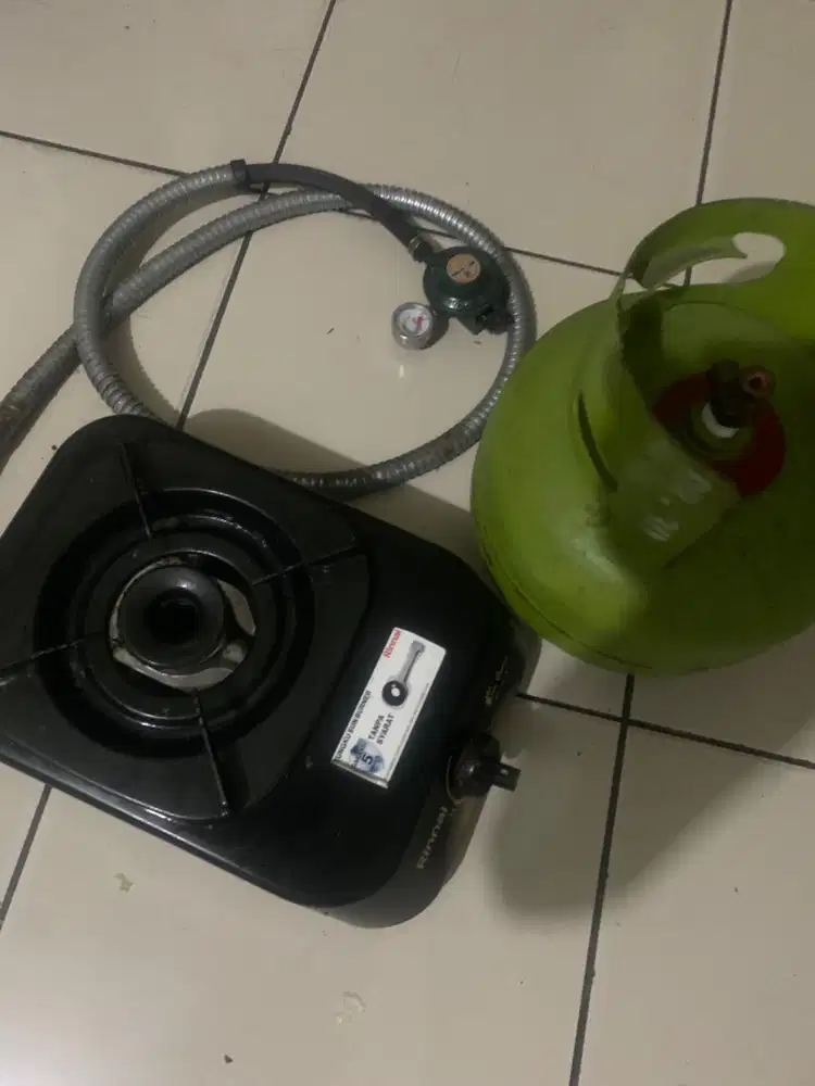 Dijual paket lengkap alat masak kompor merek rinnai