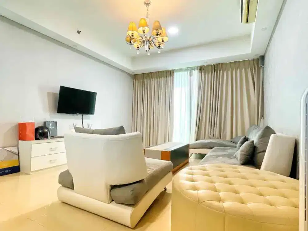 Dijual Apartemen Kemang Village Cosmo Residence 2BR 107m² Lantai 33 – Balkon, Harga 2,5 M