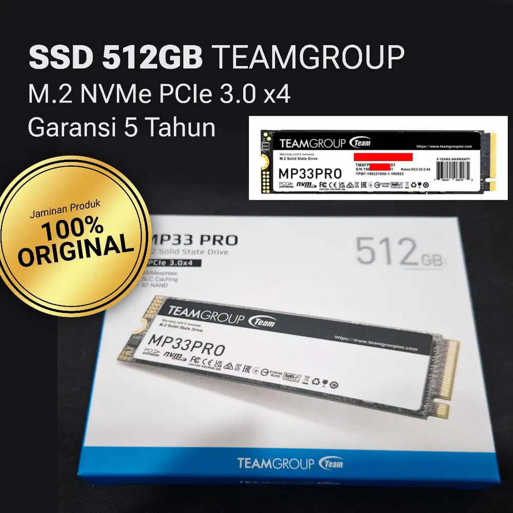 SSD Team MP33 PRO 512GB M.2 PCIe 3.0 x4 / Solid State Drive 500GB GEN