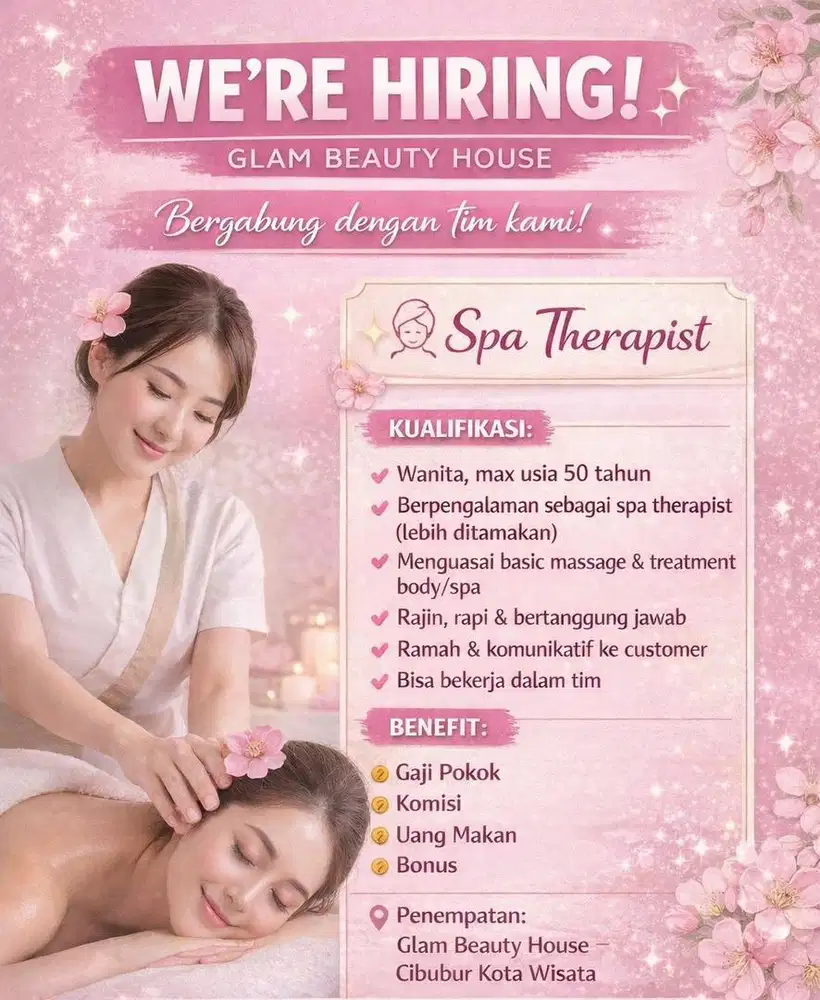 Spa therapist eyelash therapist