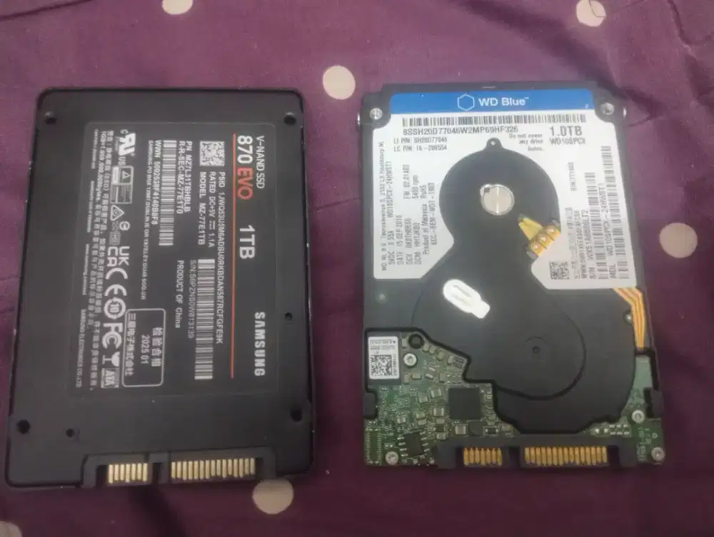 Ssd samsung dan hardisk