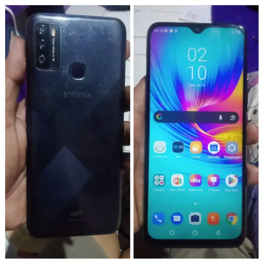 Infinix Hot 9 Play Ram 4/64 Normal Batangan Hp aja Masi original Semua