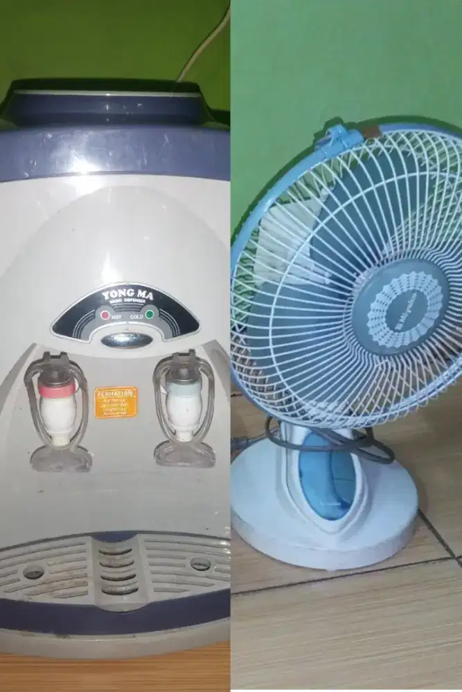 Dispenser yongma Panas dingin+kipas meja Miyako normal 2brg Rp.175rb