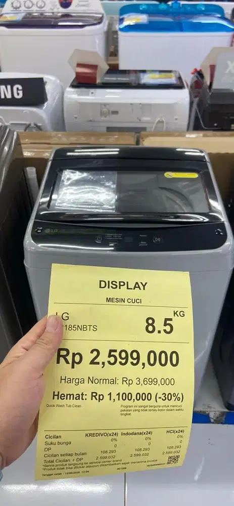 Mesin Cuci LG Top Loading 8.5kg