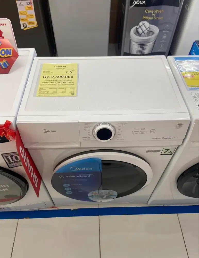 Mesin Cuci Front Loading Midea 7.5kg