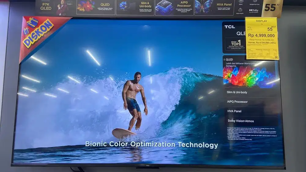 TV 55inch QLED TCL (55P7K)