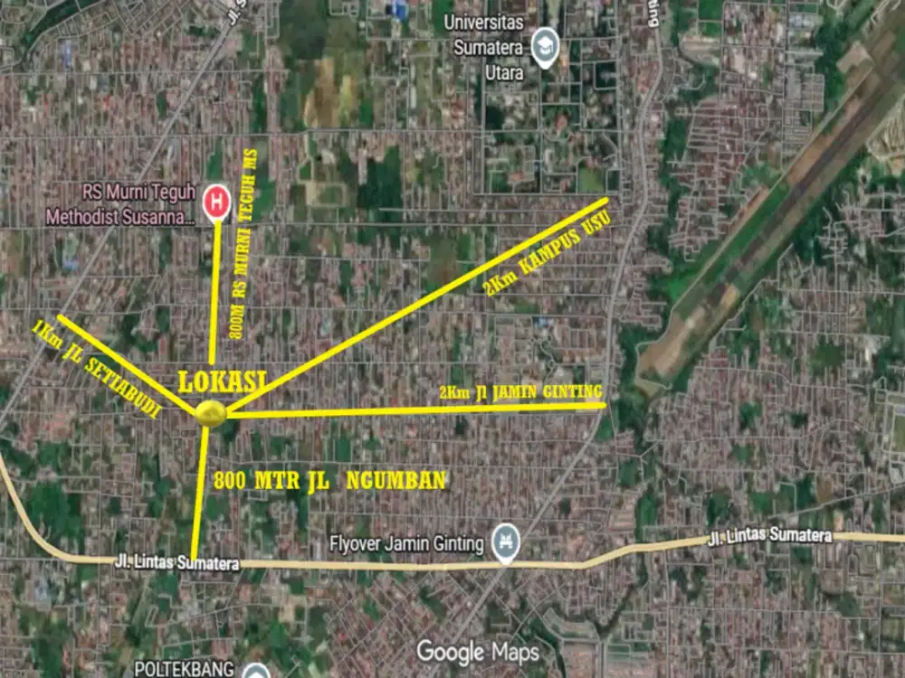2 KM KE USU | 1KM KE JAMIN GINTING | MAWAR RESIDENCE