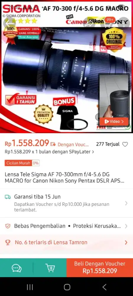 Jual lensa nominus