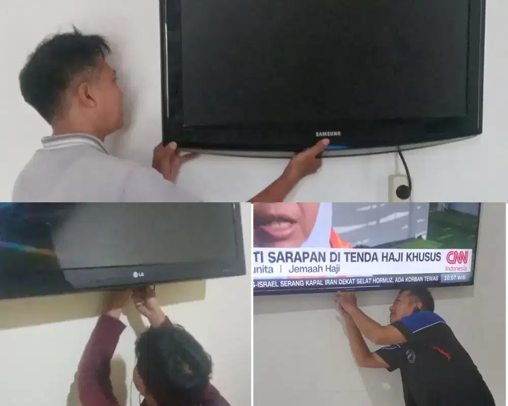 Braket +pasang atau jasa pasang terima rapih breket bracket led tv