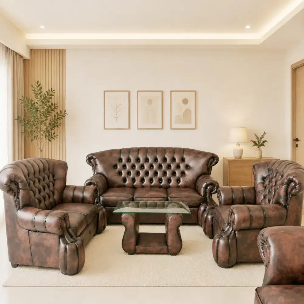 Sofa Jaguar 321 Jumbo maroon coklat oren