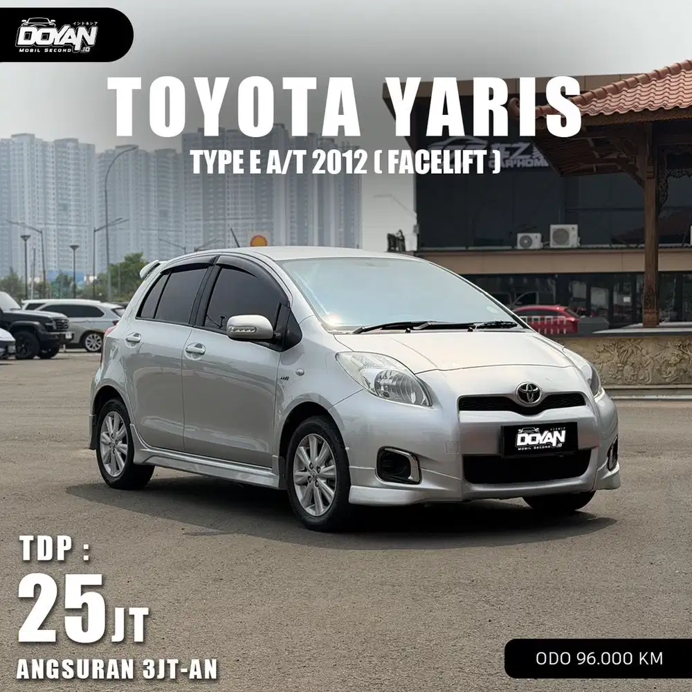 TOYOTA YARIS E 2012 FACELIFT KM 96RB SILVER