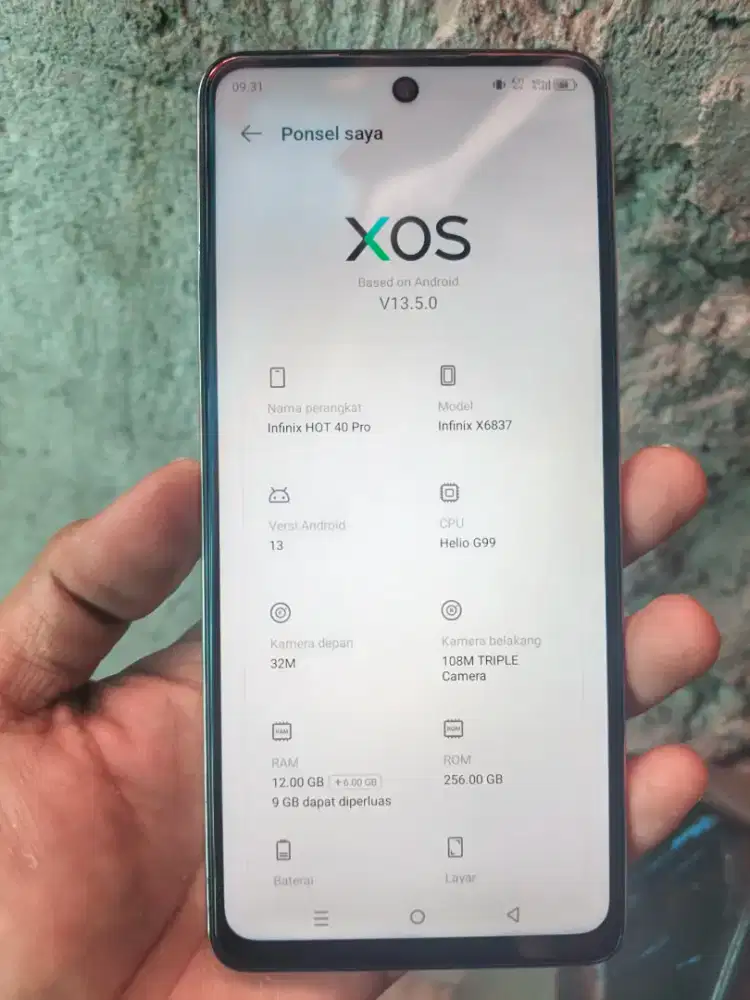 INFINIX HOT 40 PRO RAM 12/256 HP CAS