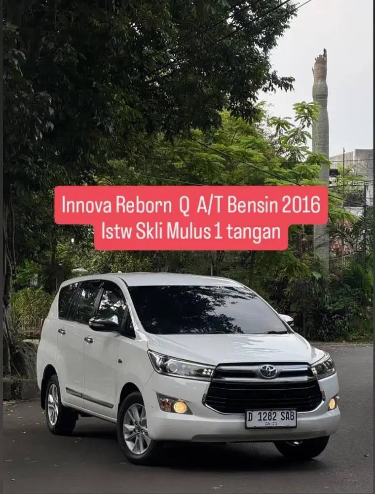 innova Q Luxury Matic Bensin 2016 pk an 2017 murah bandung KM low