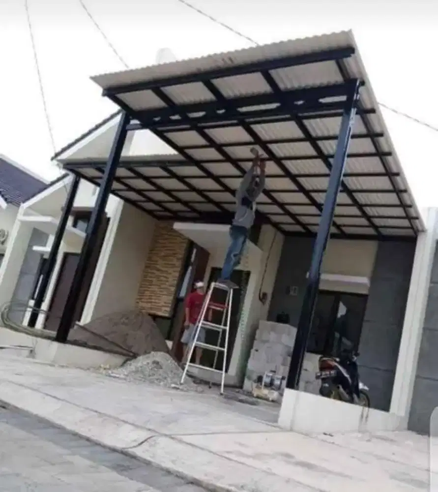 Kanopi baja ringan atap alderon singgel layer RS