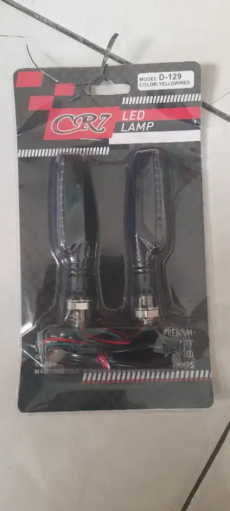 Sein runing LED 2 mode (yellow-red D-129) universal semua motor bisa
