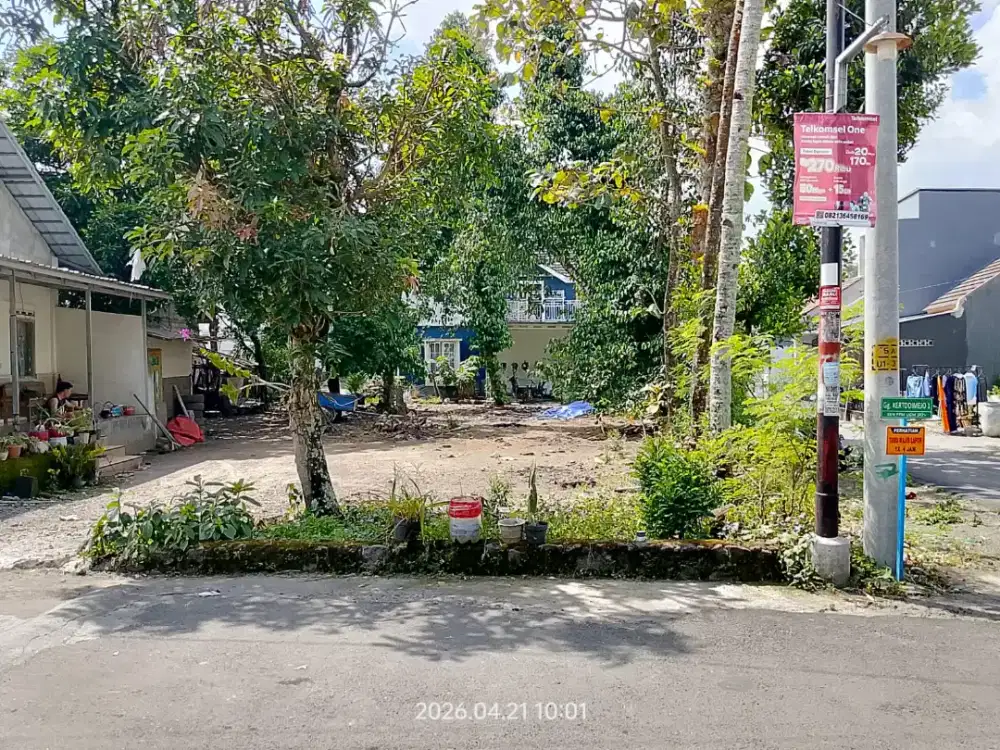 Tanah kavling strategis jl Kaliurang km 12 Plosorejo Sardonoharjo