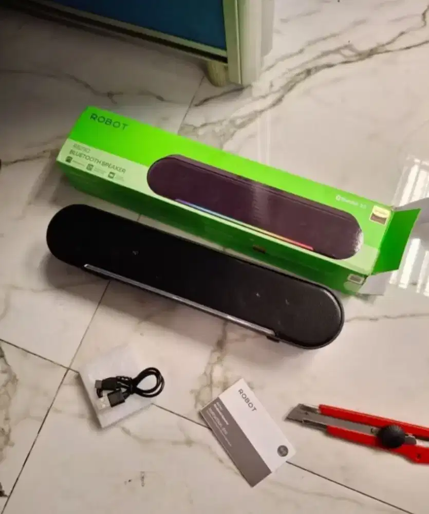 SPEAKER BLUETOOTH ROBOT SUARA JERNIH & BASS MASIH BARU HANYA BUKA DUS