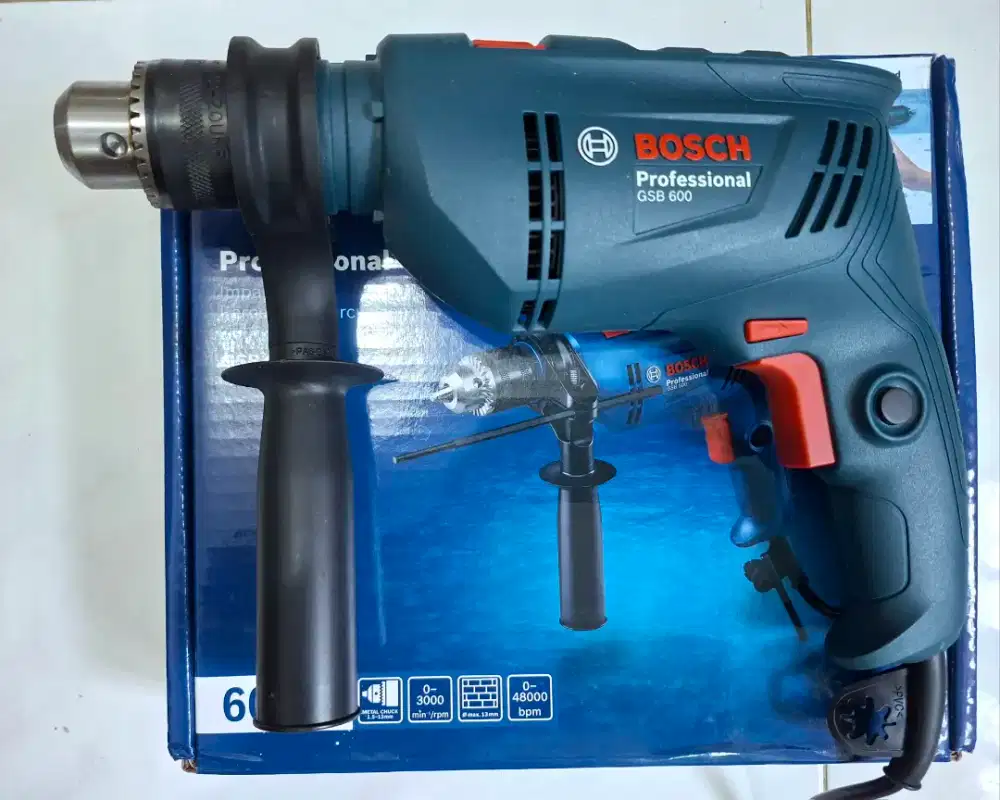 Baru BOSCH Gsb 600 impact drill mesin bor listrik 13mm