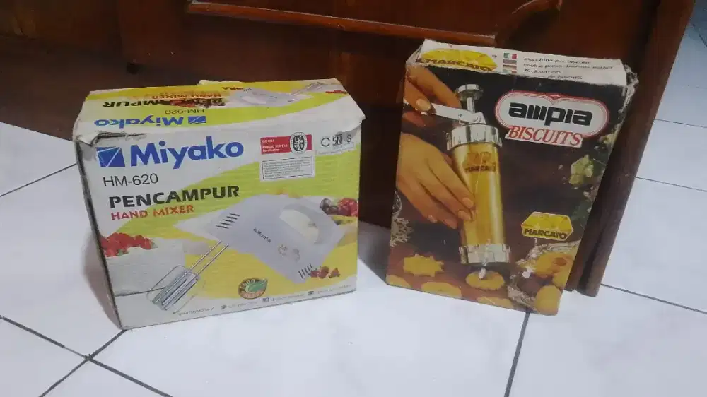 hand mixer miyako dan cetakan kue