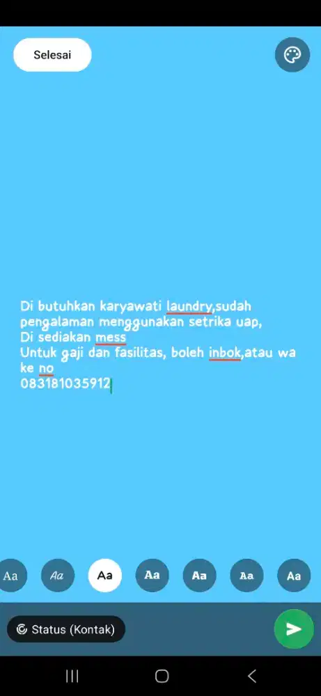 Lowongan laundry