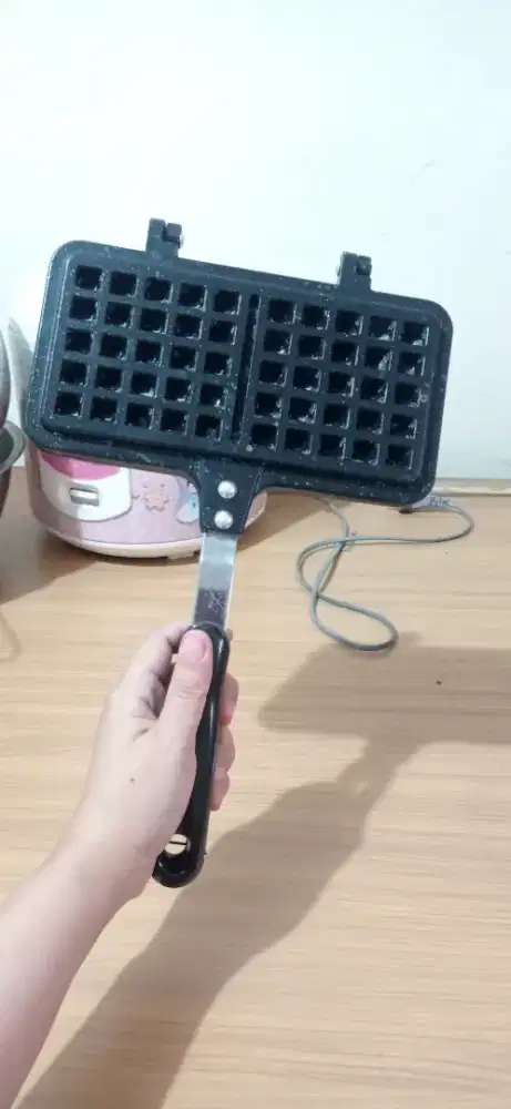 Cetakan kue Belgian waffle anti lengket