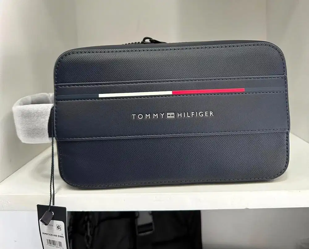 pouch authentic pria tommy hilfiger handbag men original authentic