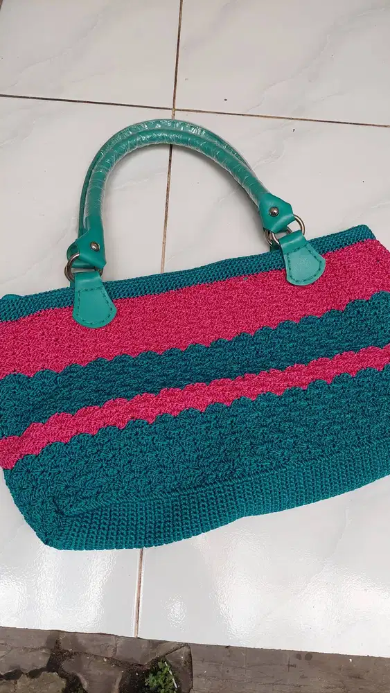 Tas Rajut Mewah Handmade Asli