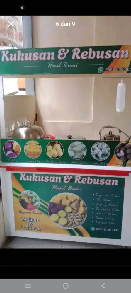 Meja Booth konter