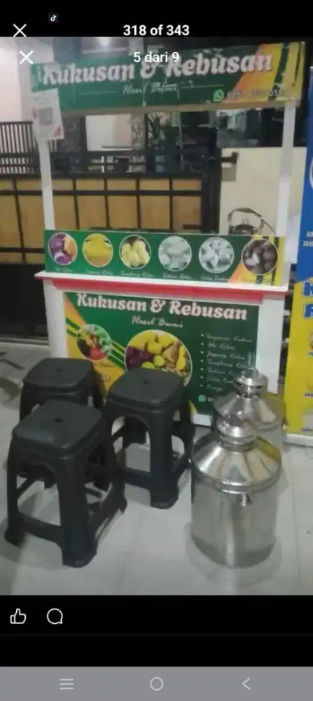 Meja Booth konter