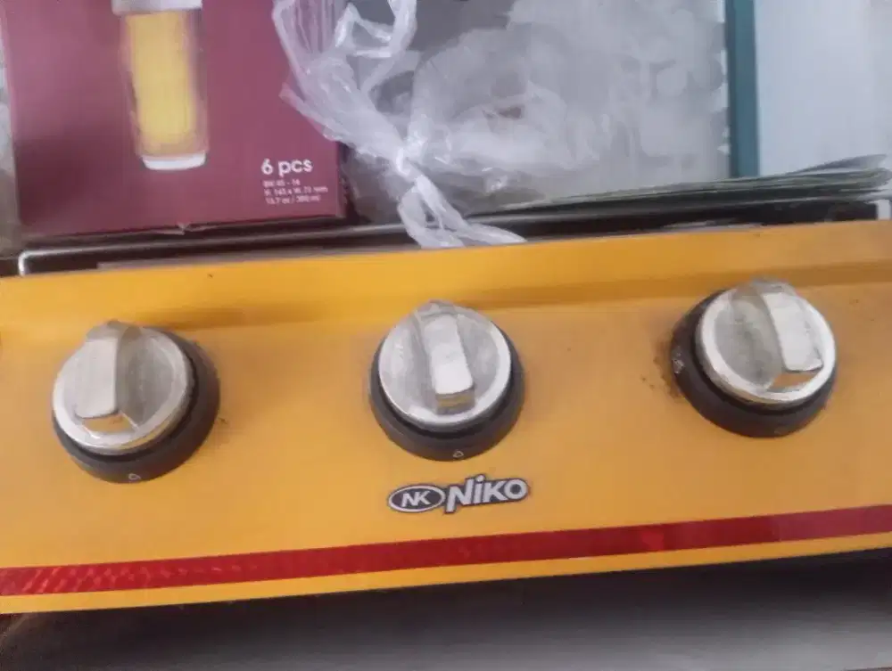 Panggangan gas 3 tungku