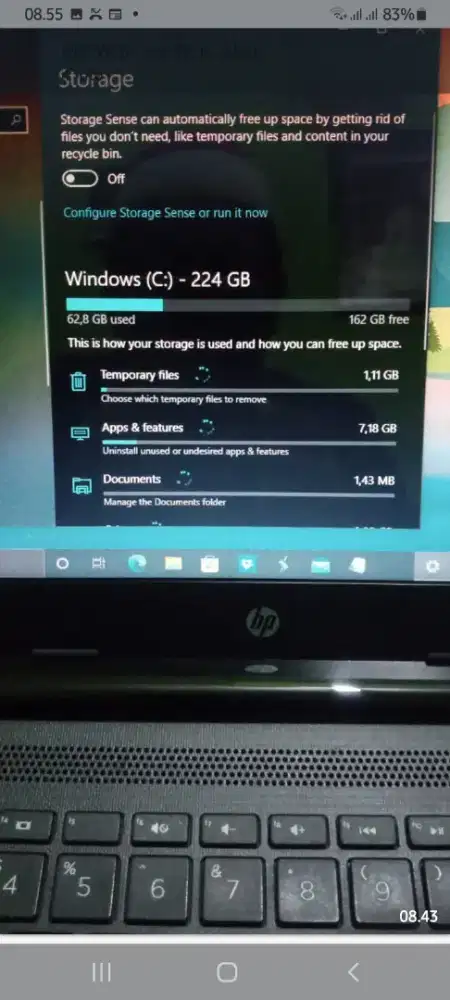 Laptop Hp intel celeron N4000