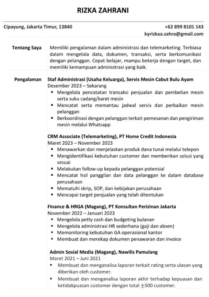 CARI LOKER ADMIN