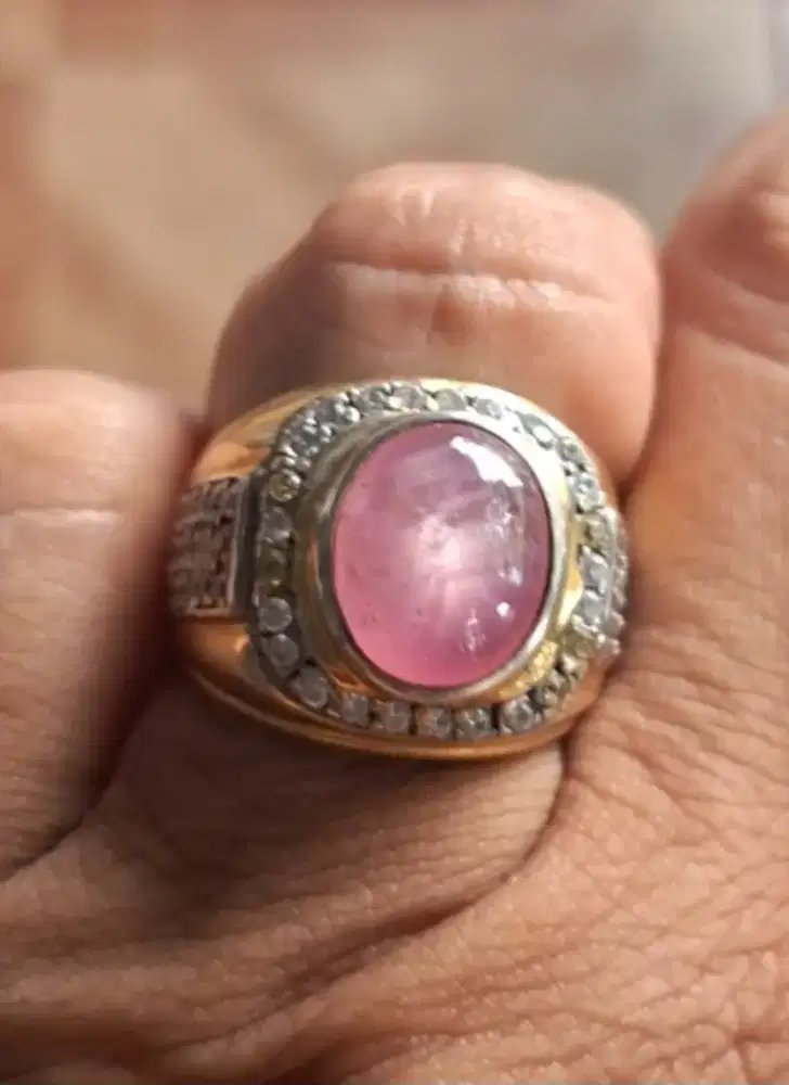 Natural star ruby burma perak.