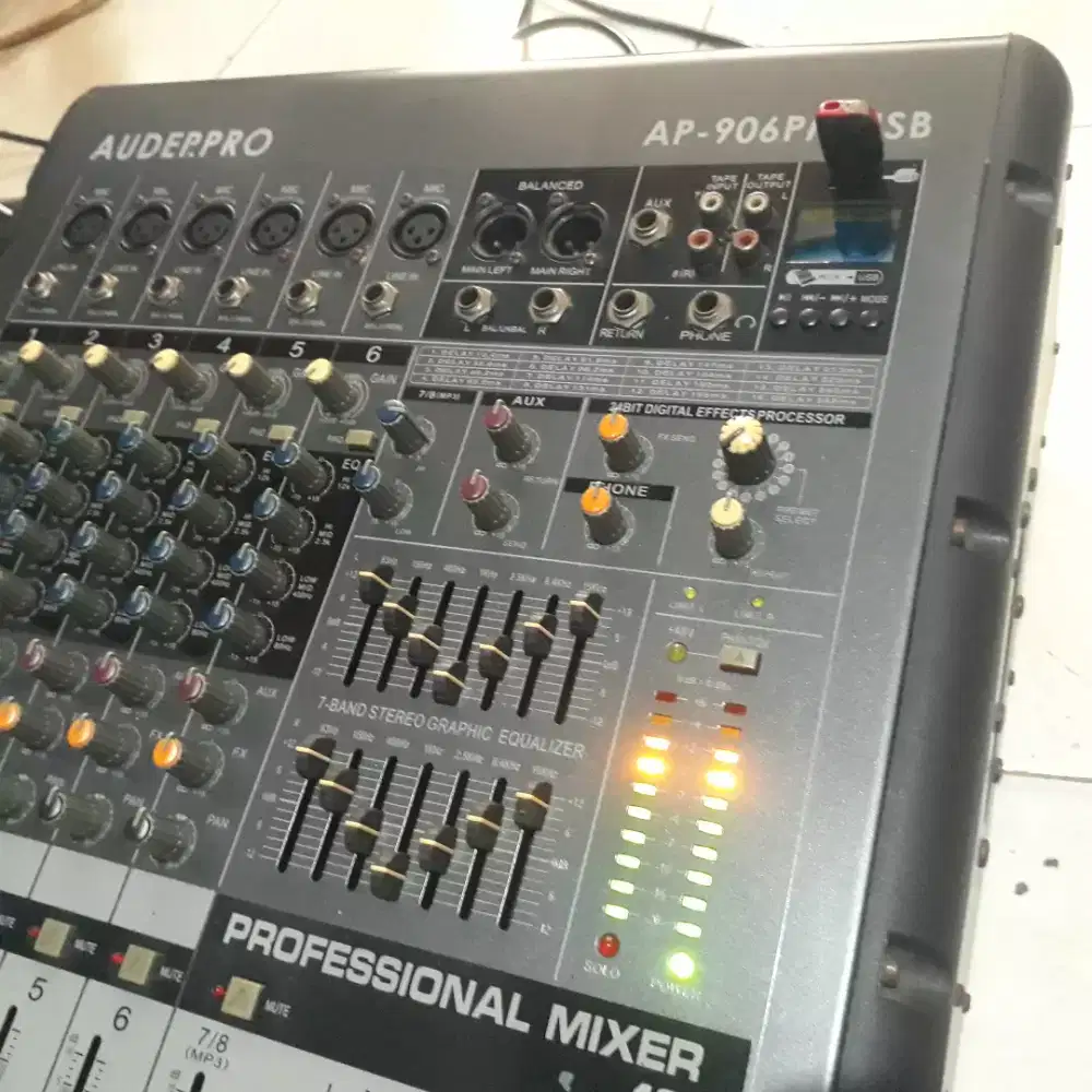 Power mixer AUDERPRO AP605 usb