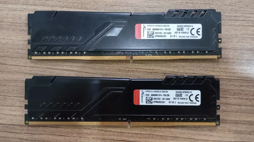 Dijual RAM Kingston HyperX Fury DDR4 (2 x 16gb)