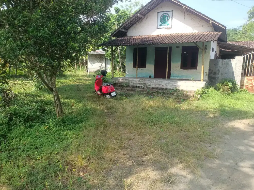 Dijual tanah ada bangunan rumah dan gudang harga 475jt nego